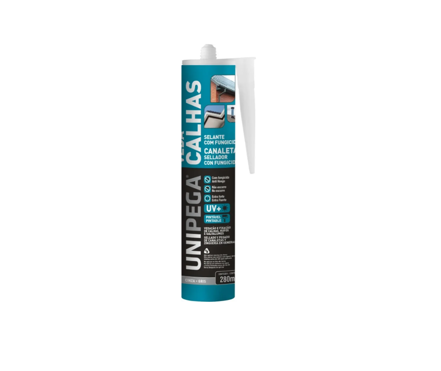 Selante Veda Calhas com Fungicida Bisnaga Cinza 280ml