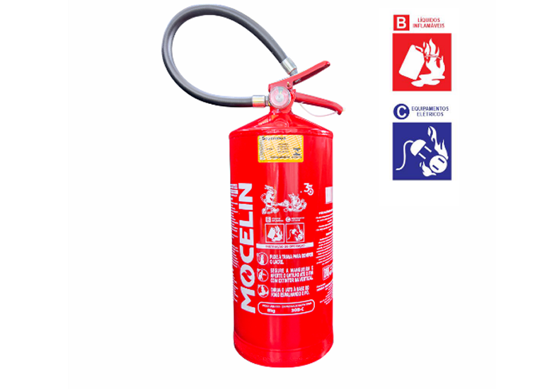 Extintor de Incêndio de Pó Químico Seco (PQS) – Classe BC