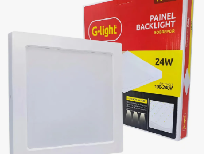Miniatura do Plafon Led Sobrepor Quadrado 24W 4000k Bivolt
